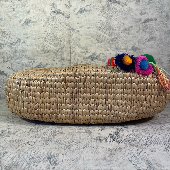 JadeTribe Beach Basket Large Tassel Multi/Pink - Picture 5 of 12